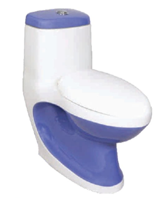 Alpine Blue One Piece Toilet