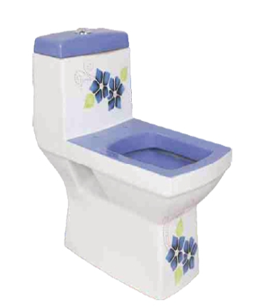 Alpine Blue One Piece Toilet